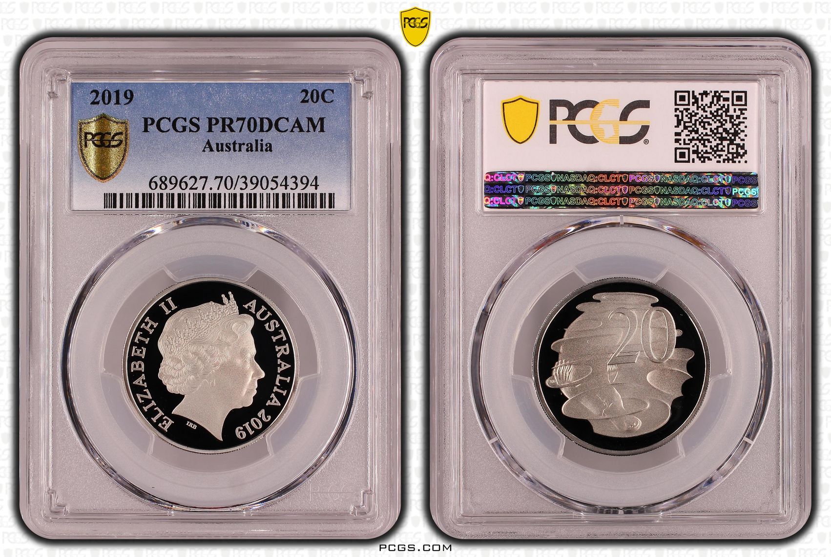 247 · 2019 Australia Twenty Cent, 20c PCGS - PR70DCAM POP 53/0 -394