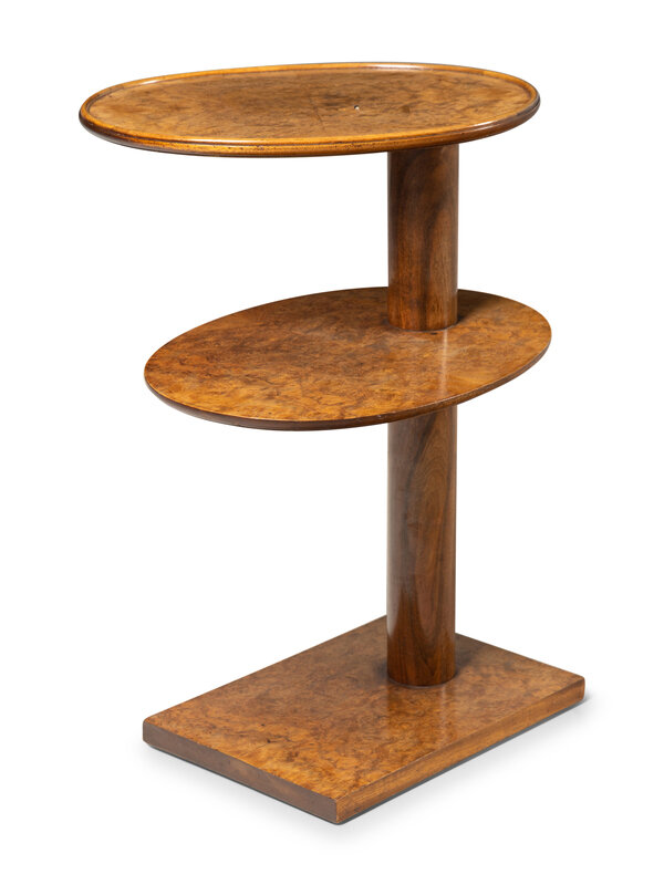 A Burl Walnut Side Table