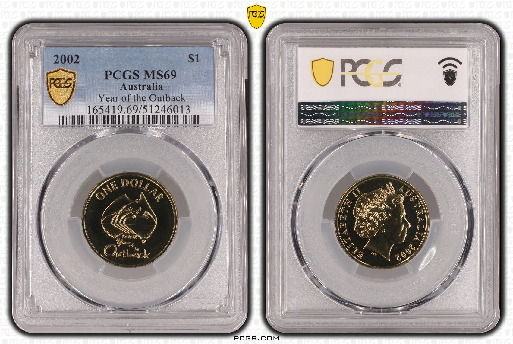 Year of the Outback, One Dollar, 2002, PCGS MS69