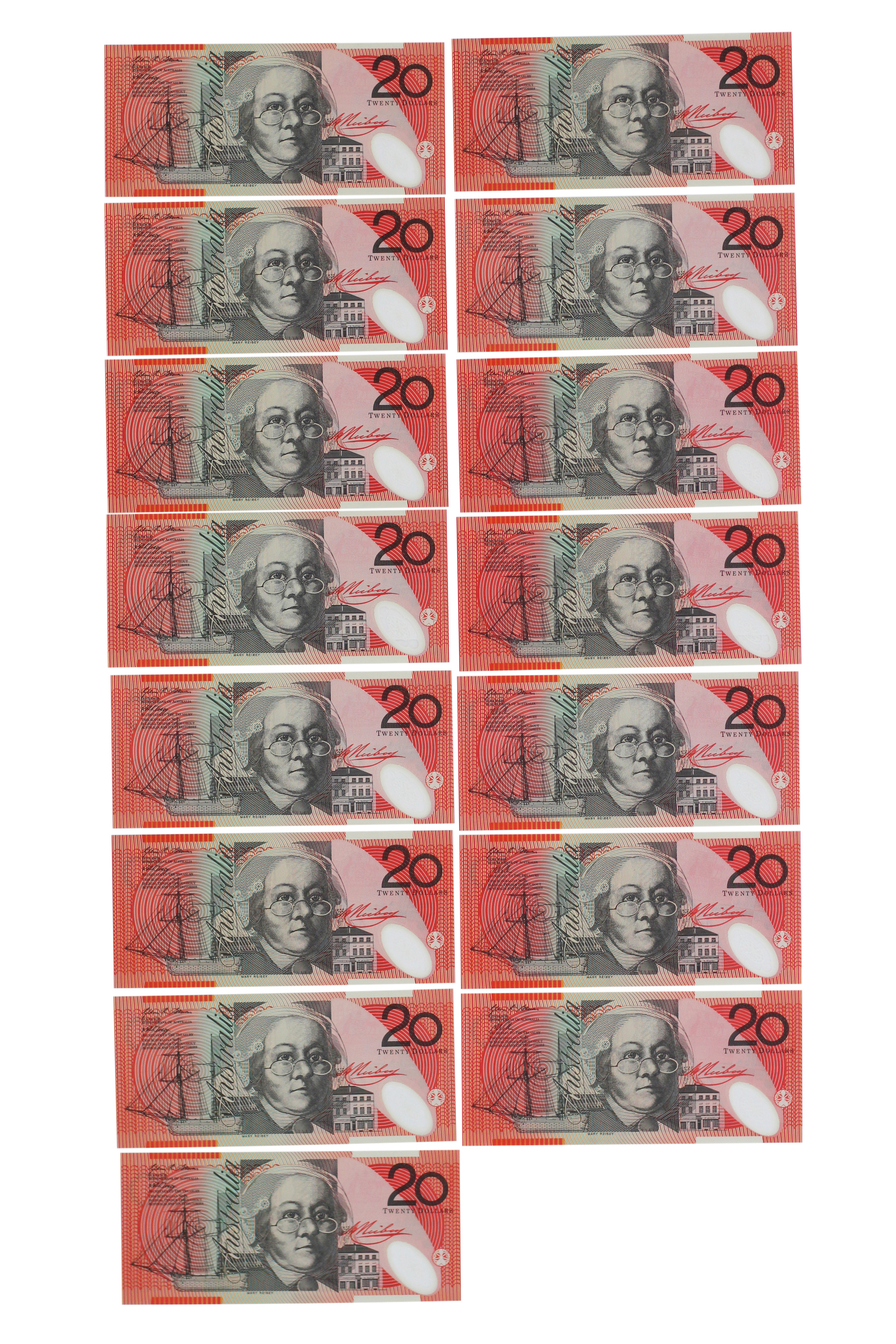 2251. · Accumulation, Stevens/Henry, Twenty Dollars, 2010, UNC