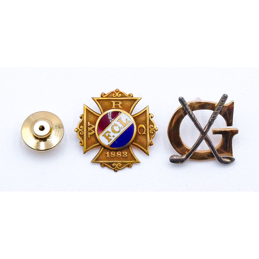 Box 14k Golf Club and Fraternal Pins - 5.4 Grams TW