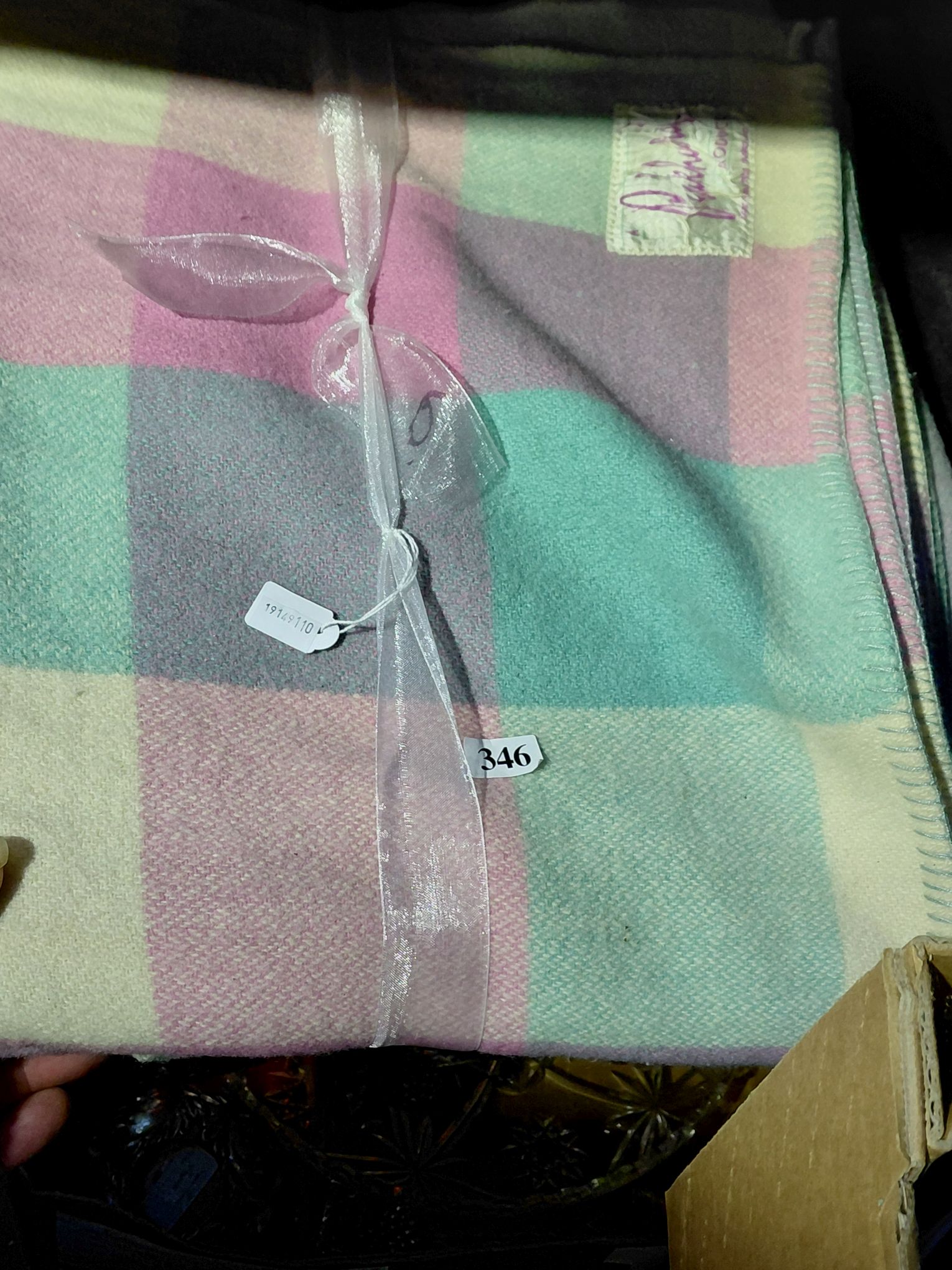 346 · PEAKHURST BRAND SINGLE WOOLLEN BLANKET