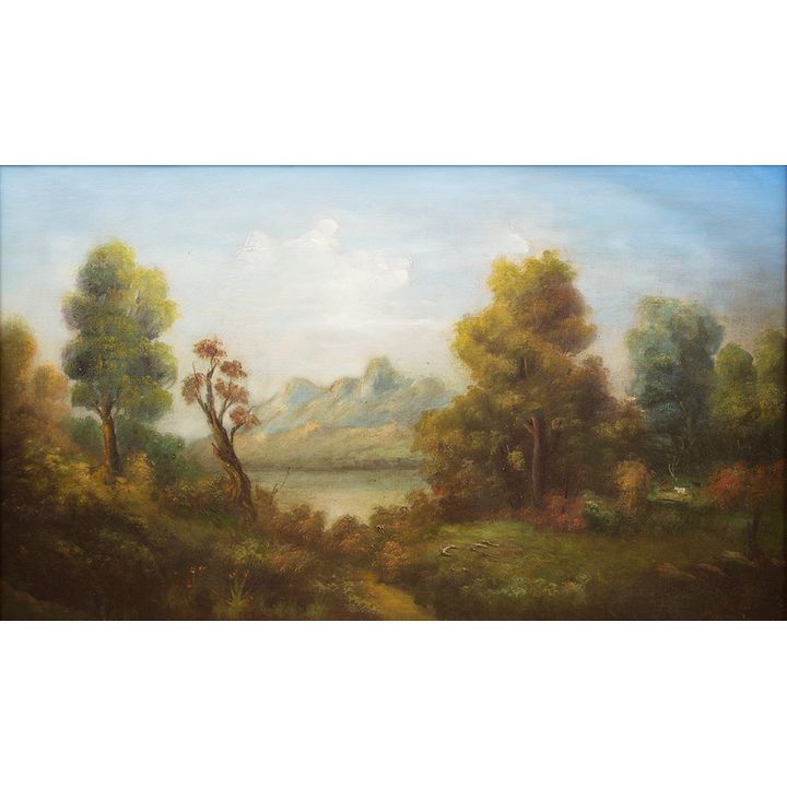 Edward Mitchell Bannister (1828-1901), Pastoral Landscape with Cattle