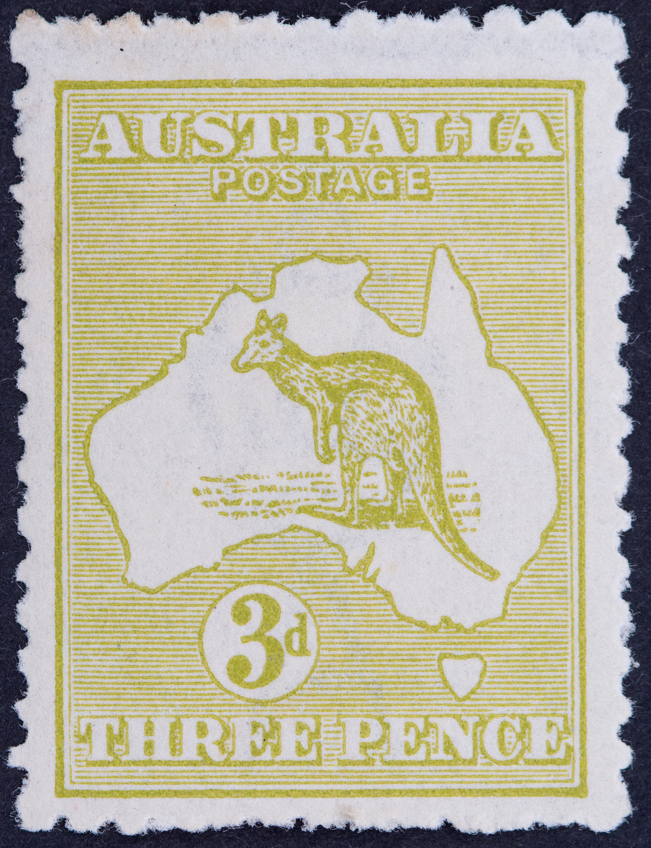 337 · Third Watermark, Threepence, 1915, Good