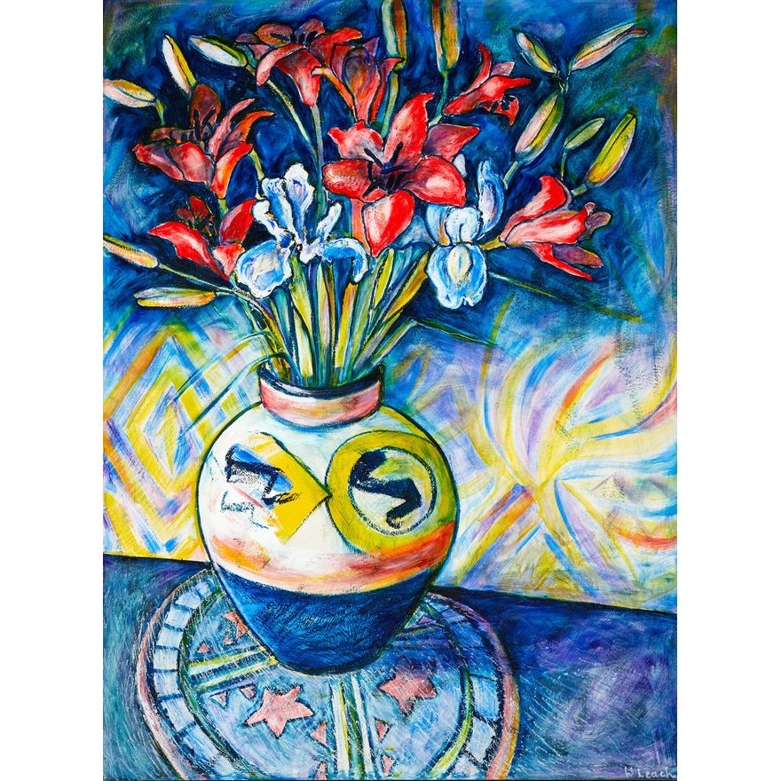 Wendy Leach 'Untitled [Still Life with Iris and Lilies]'