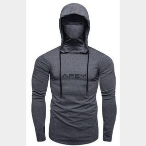 HOODIES FOR MEN & WOMEN - APEY NINJA GYM TOPS ACTIVEWEAR SWEATSHIRTS - GREY XL - 52055/23860 - 52055/31798