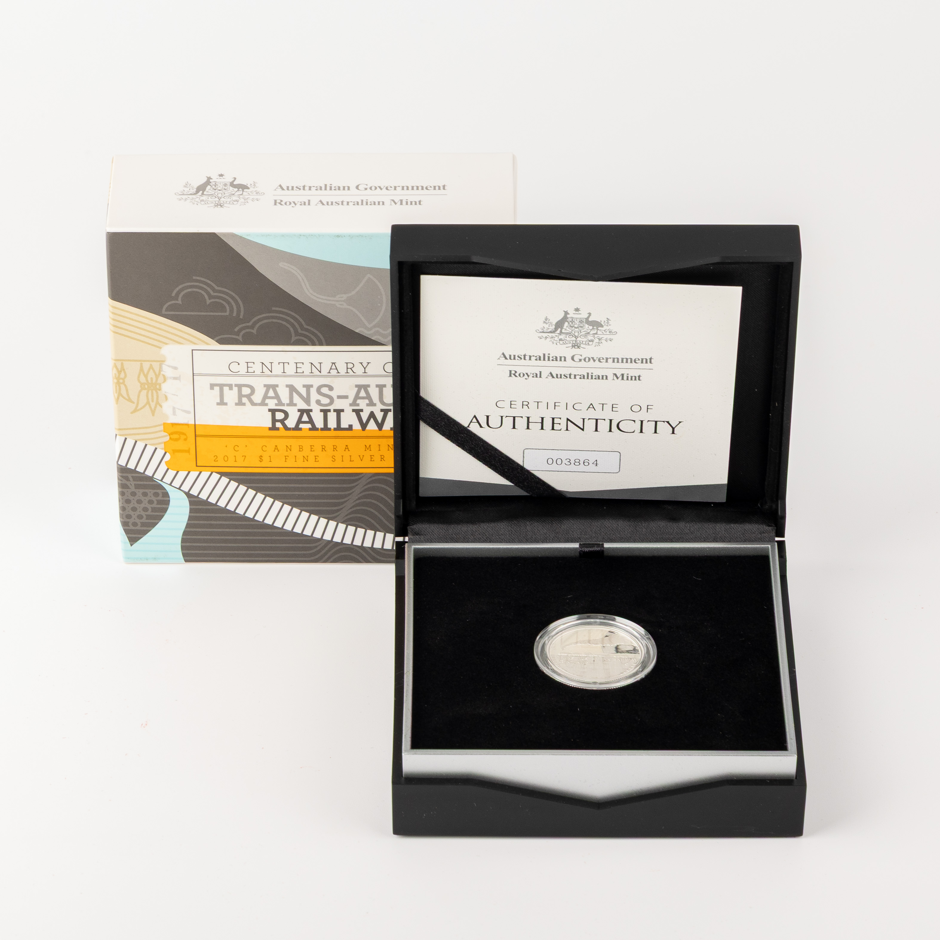 Centenary of the Trans-Australian Railway Silver Proof Coin, One Dollar, 2017