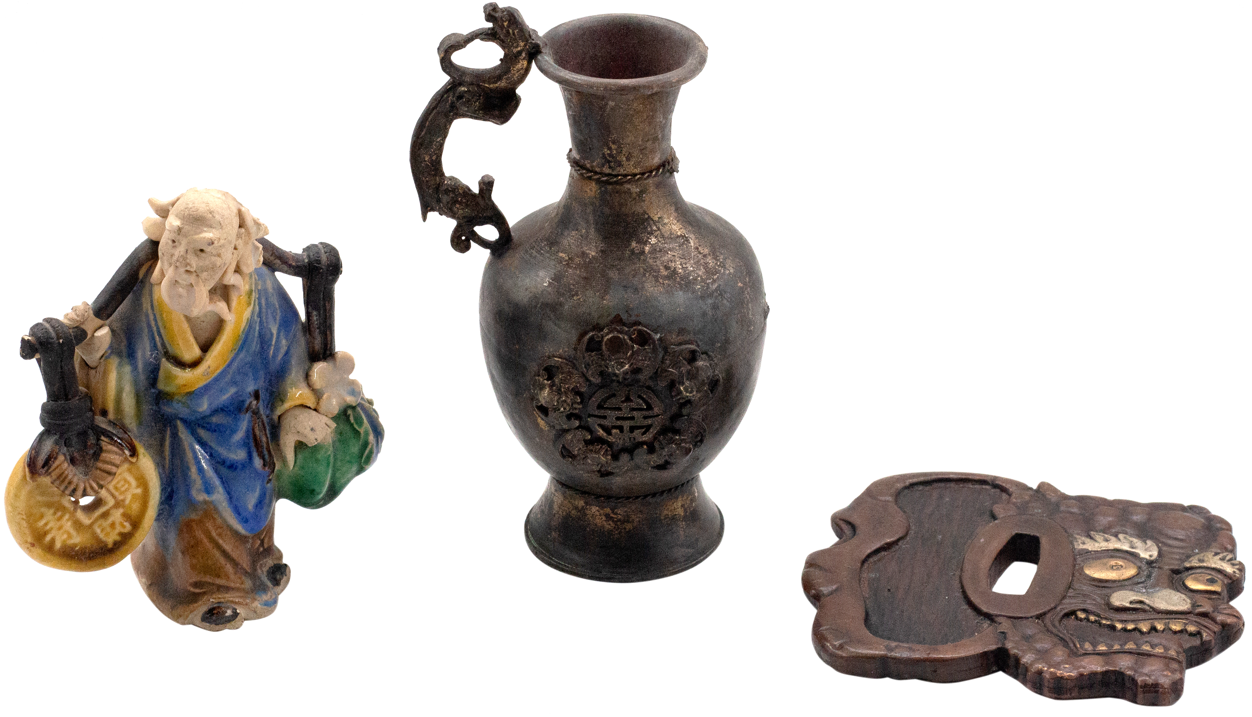 China, Empire, Silvered Flask, c.1900, VGC