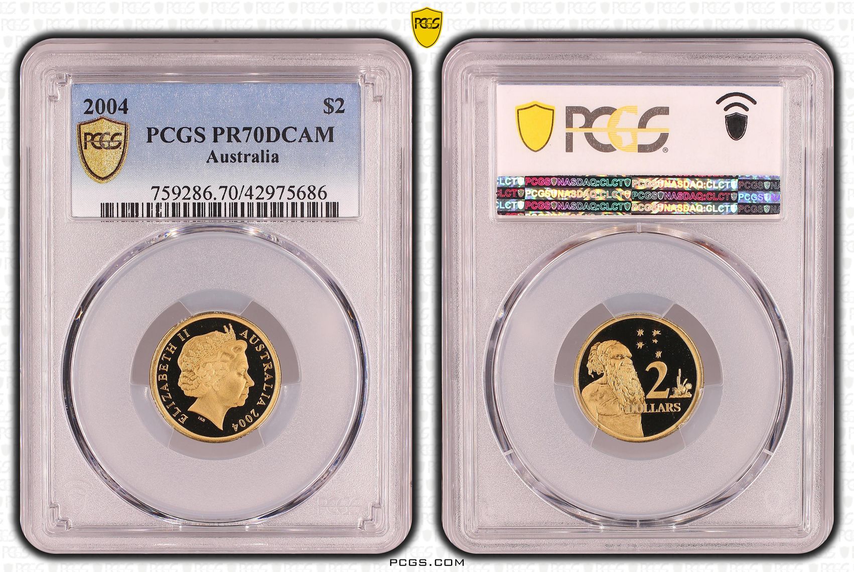 Elizabeth II, Two Dollar, PR70DCAM , 2004 PCGS POP - 7/0