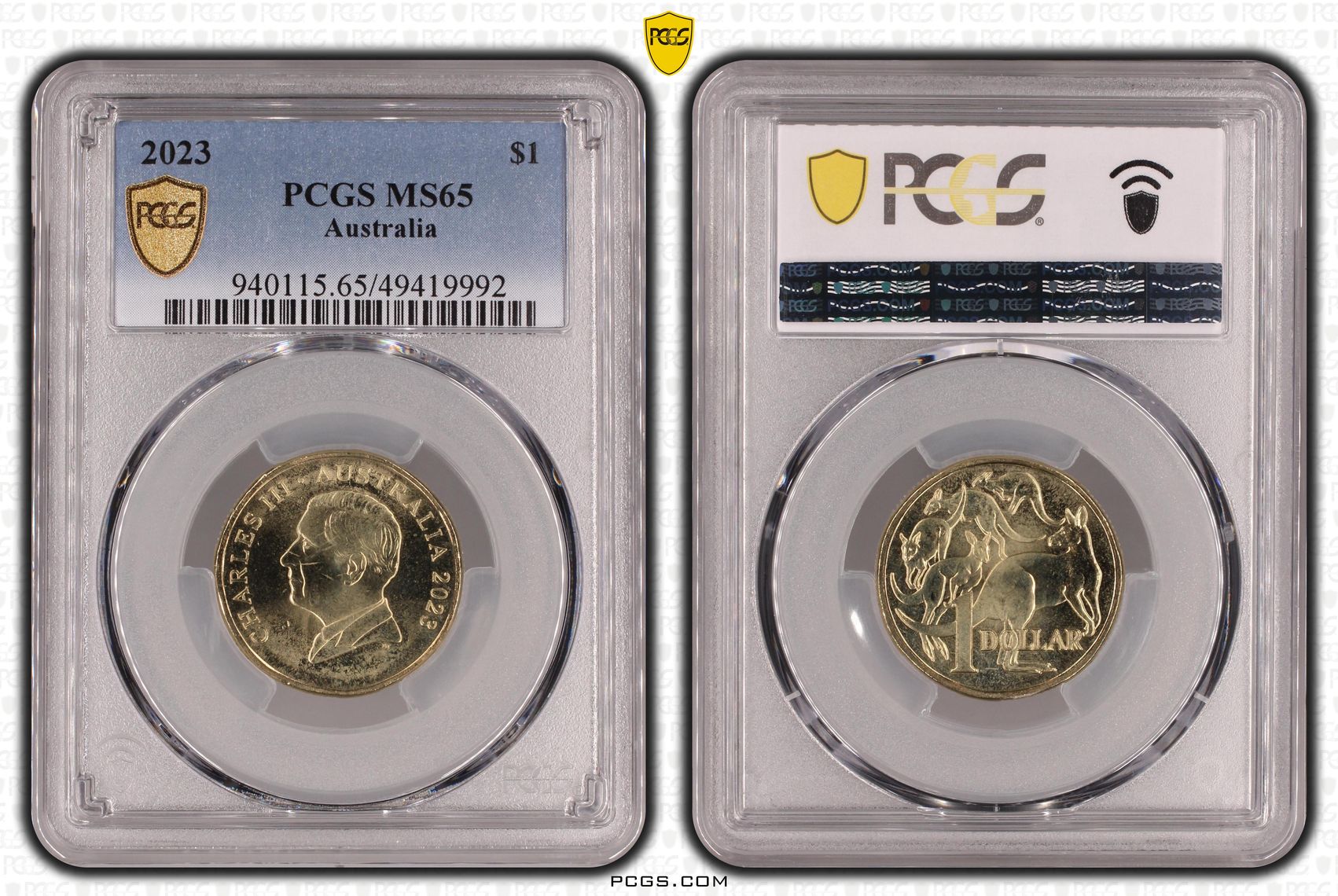 Charles III, , One Dollar, 2023, PCGS MS65