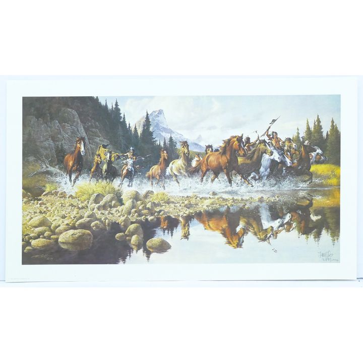 Frank McCarthy ''Returning Raiders'' S/N Print in Portfolio 23''x31''