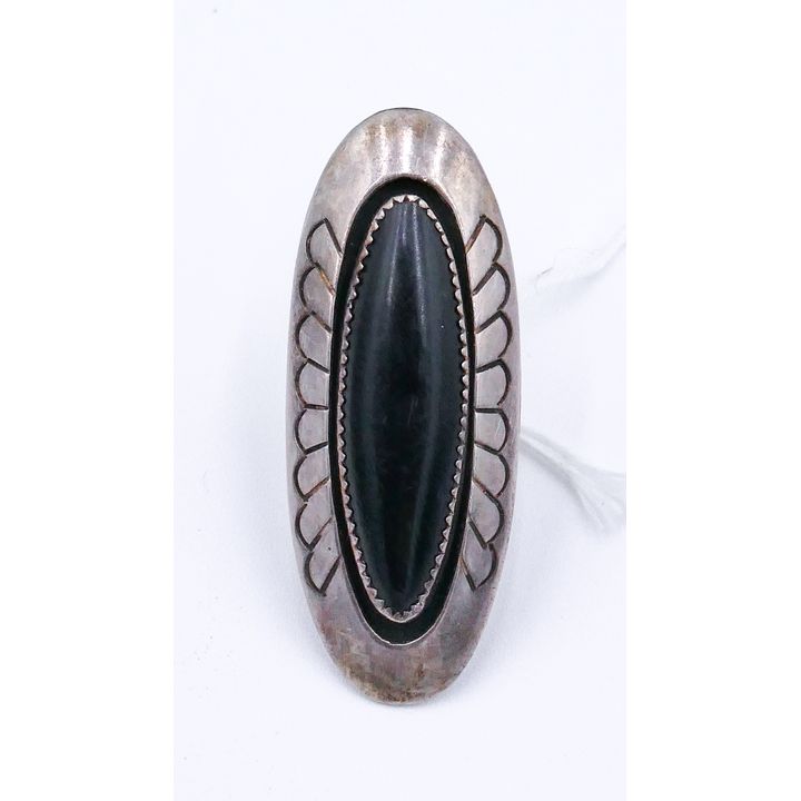 Martha or Dan Jackson Navajo Sterling Large Ring Size 6