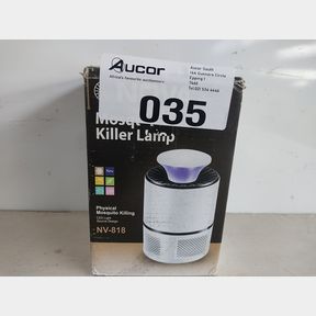 PORTABLE BLACK AND WHITE USB POWERED MOSQUITO KILLER LAMP ZAPPER -