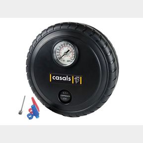 Casals Tyre Inflator/ Air Compressor With Pressure Gauge Plastic Black | DEFECTIVE