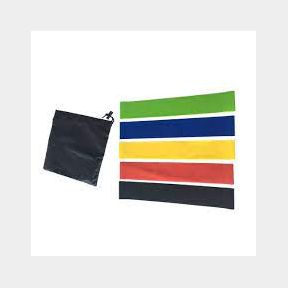 Rubber Resistance Bands (Set of 5) - 5 Resistance Bands ideal for Yoga Stregth and Agility Training.-51464/5583 B4 (S6)