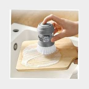 Jesobo - Soap Dispensing Cleaning Pot Brush With Holder -- 51743/2694