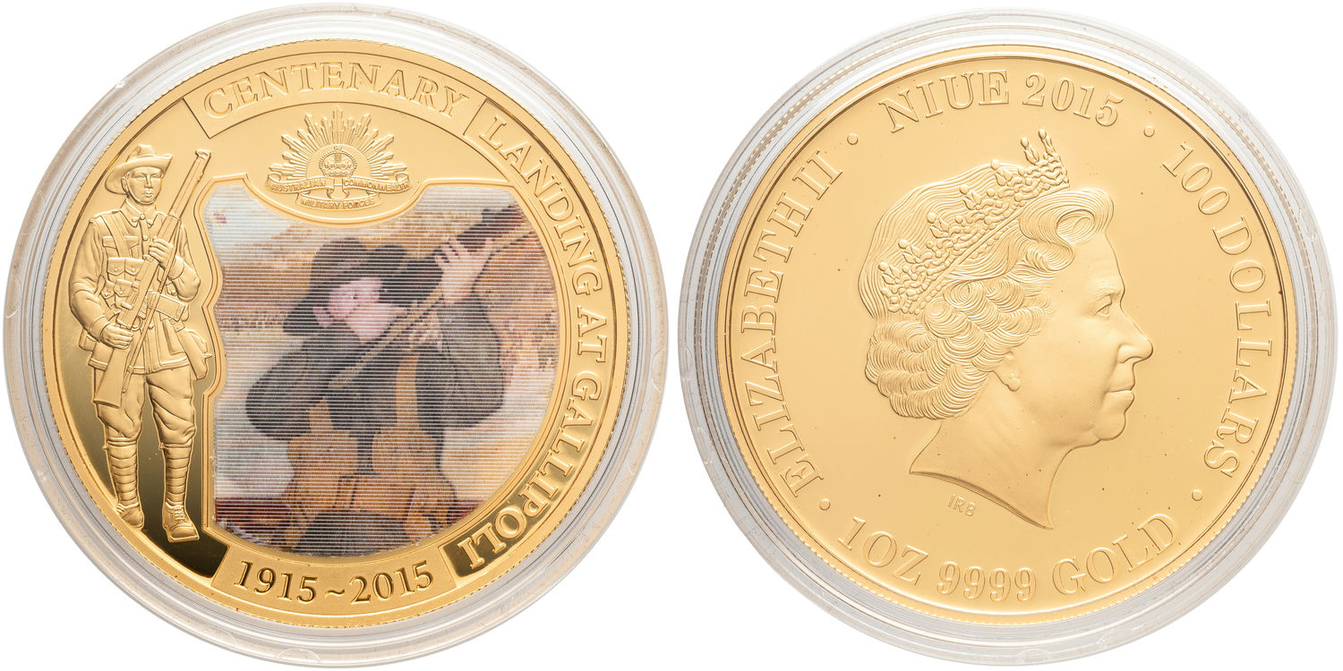 Niue, Elizabeth II, One Hundred Dollars, 2015, FDC