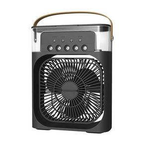 Indoor 2 in 1 Cooling and Humidification Fan with 3D Spiral Cut Fan Blade Black | DEFECTIVE