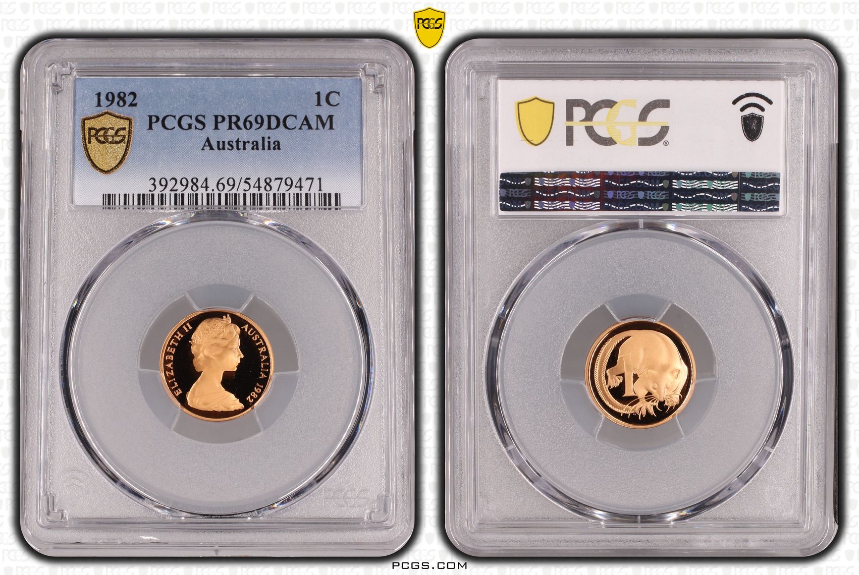 One Cent, 1982, Pcgs Pr69dcam
