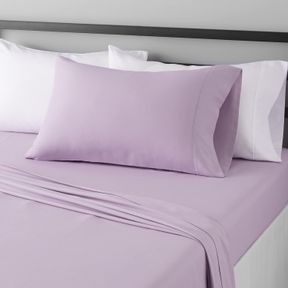 TWIN AMAZON BASICS LIGHTWEIGHT SUPER SOFT EASY CARE WRINKLE FREE MICROFIBER 3 PIECE BED SHEET SET WITH 14-INCH DEEP POCKETS, TWIN,