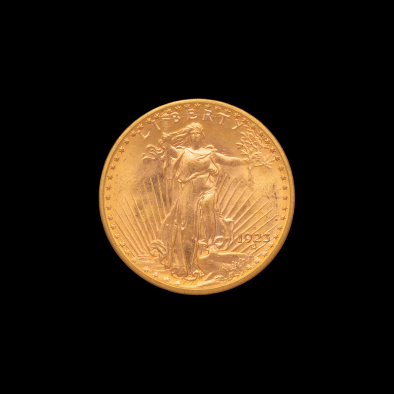 A 1923-D Saint-Gaudens $20 Gold Coin