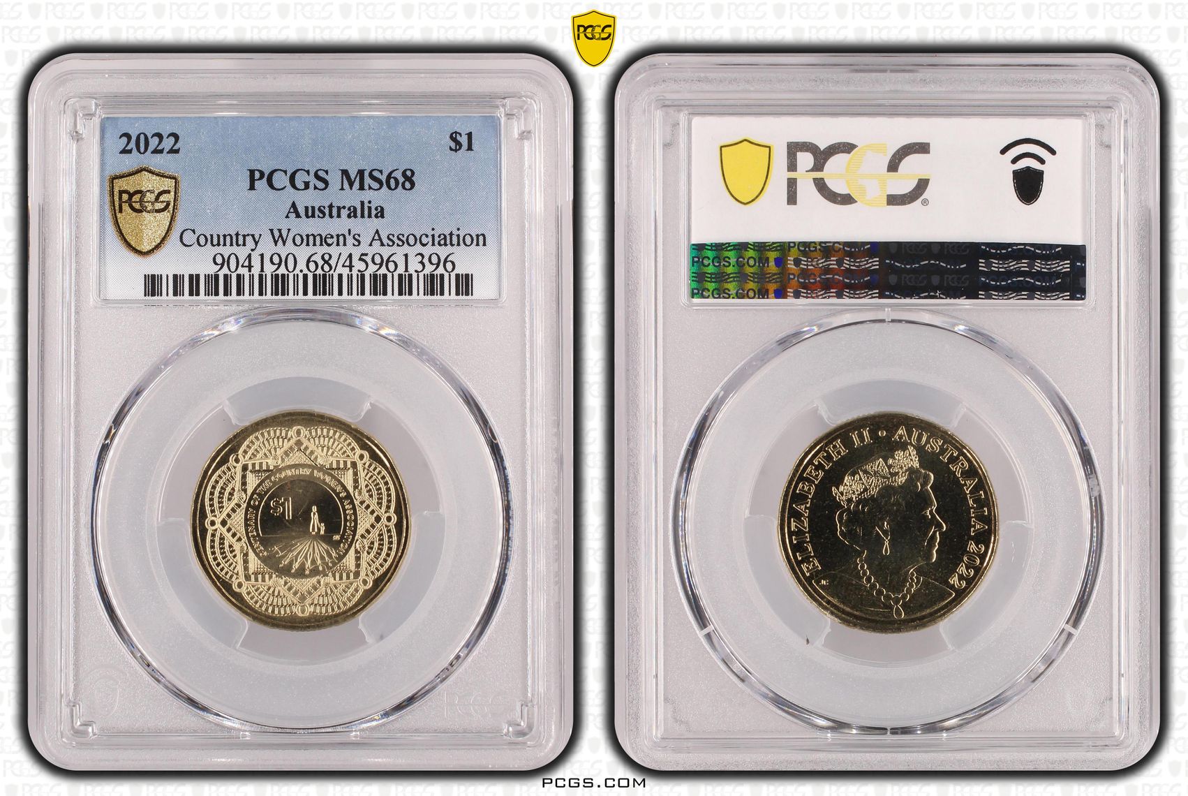 Country Women's Association, One Dollar, 2022, PCGS MS68