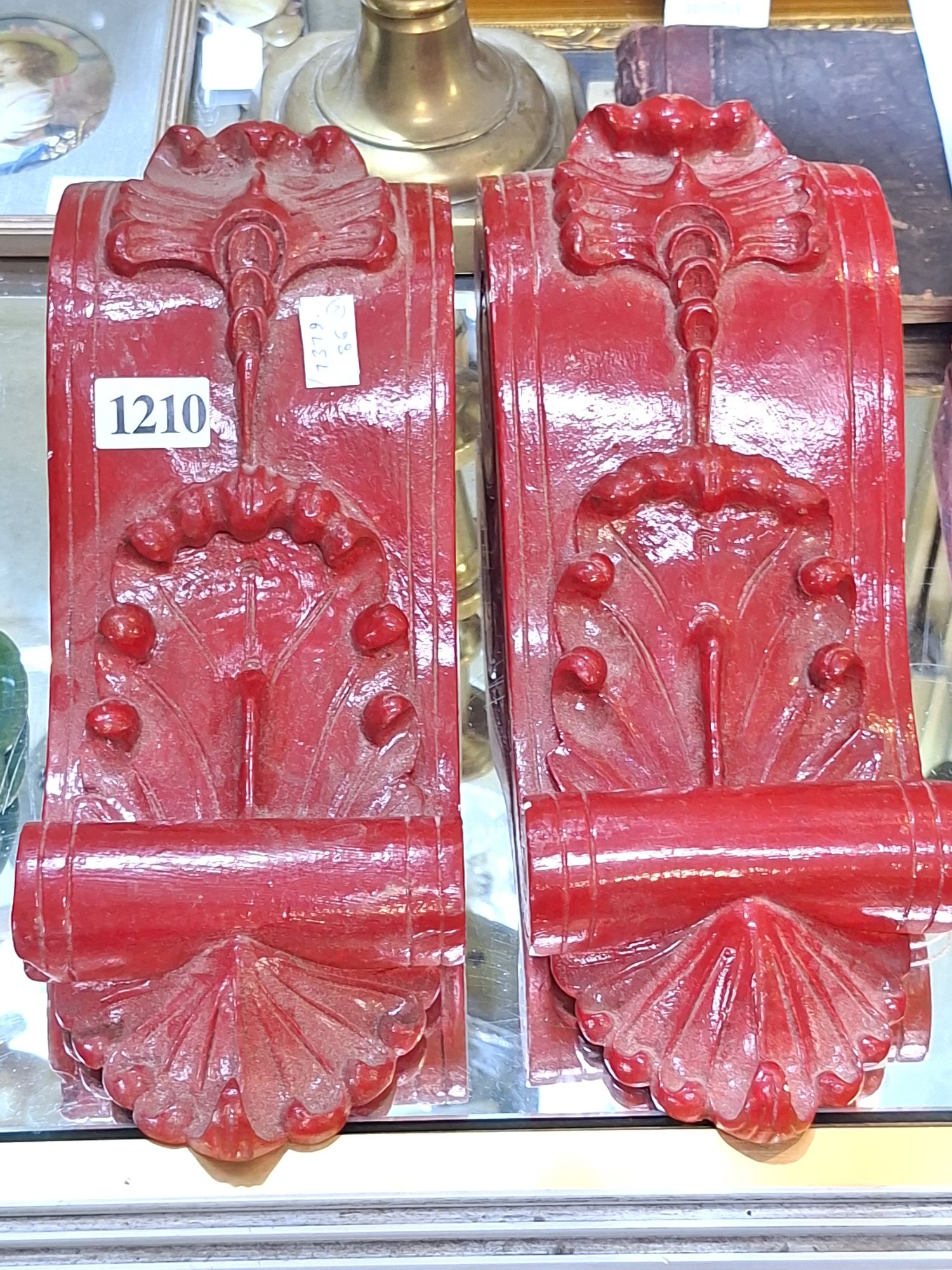 A PAIR OF CORBELS