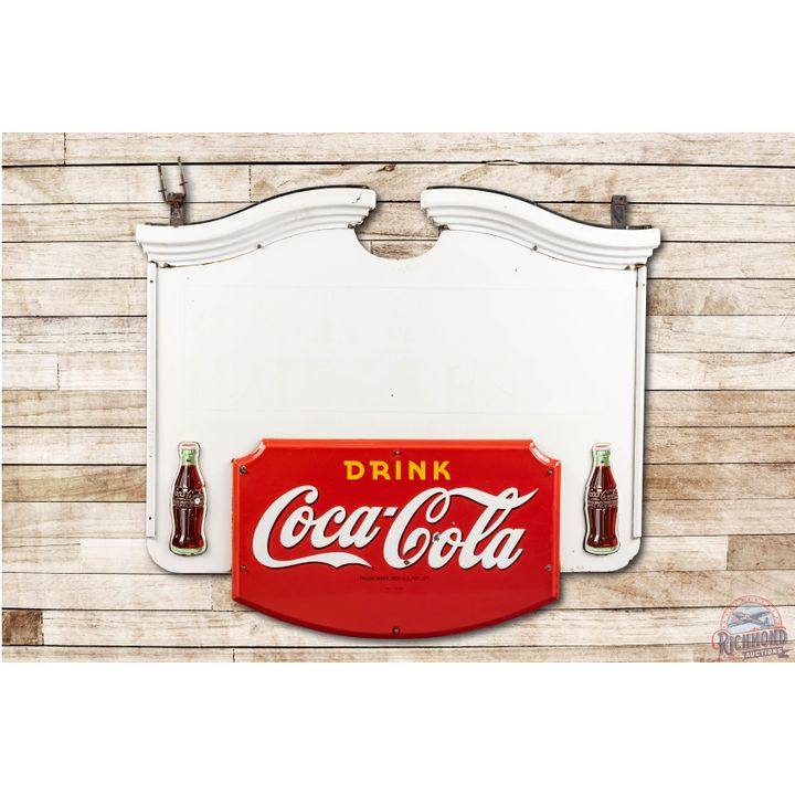 5' Drink Coca Cola Multi Piece Hanging Porcelain Sign