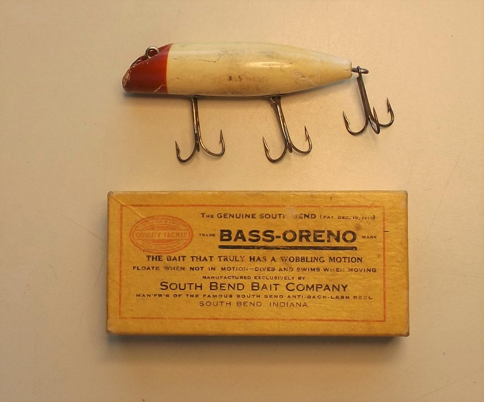 Vintage SOUTH BEND BASS-ORENO Fishing Lure & Others LOT Of 5 Fishing TACKLE.