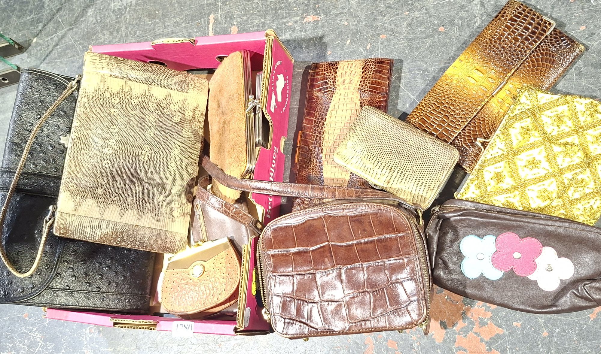LEATHER AND BEADED BAGS AND PURSES