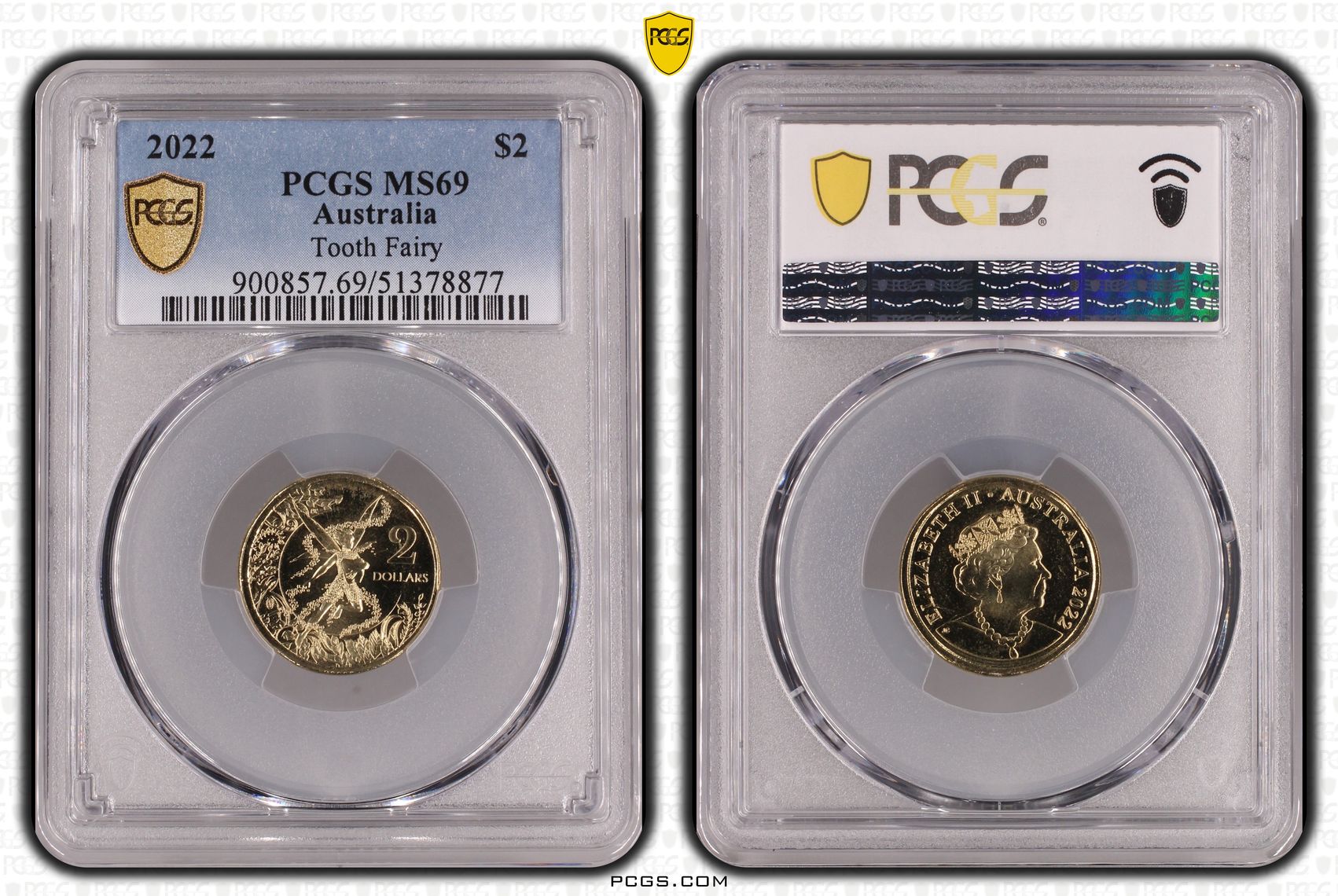 Tooth Fairy, Two Dollar, 2022, PCGS MS69