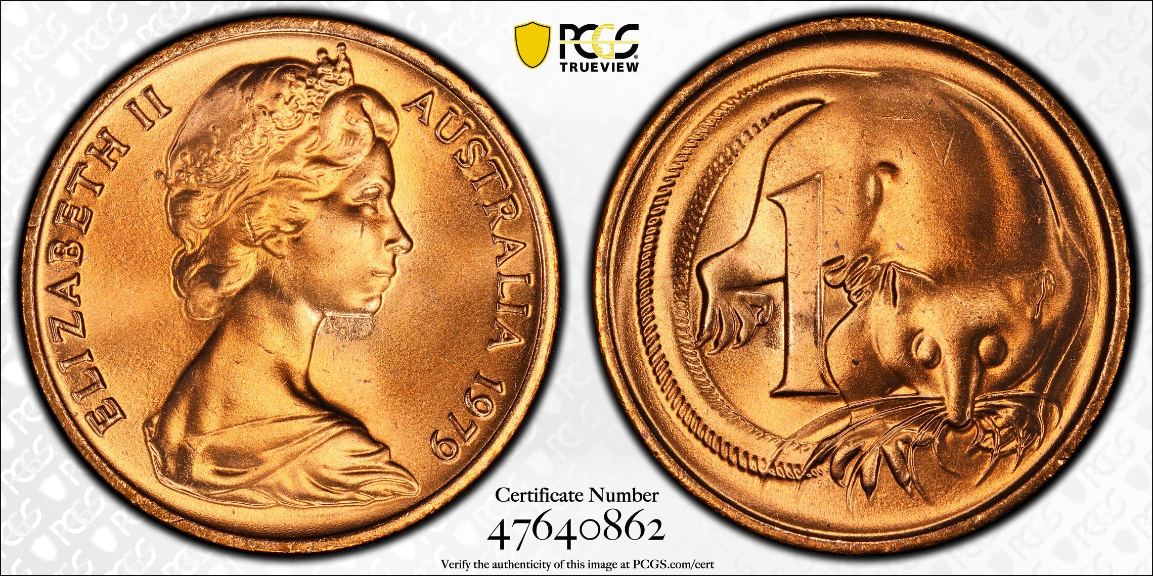 45 · , One Cent, 1979, PCGS MS66RD