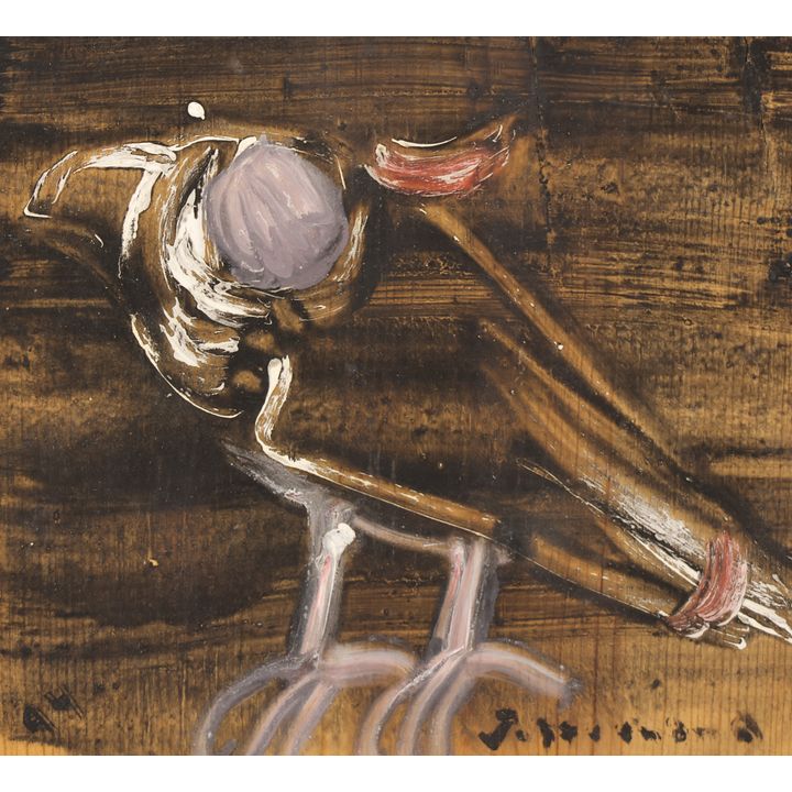 Jay Steensma ''Untitled'' (Spirit Bird) 1998's Oil