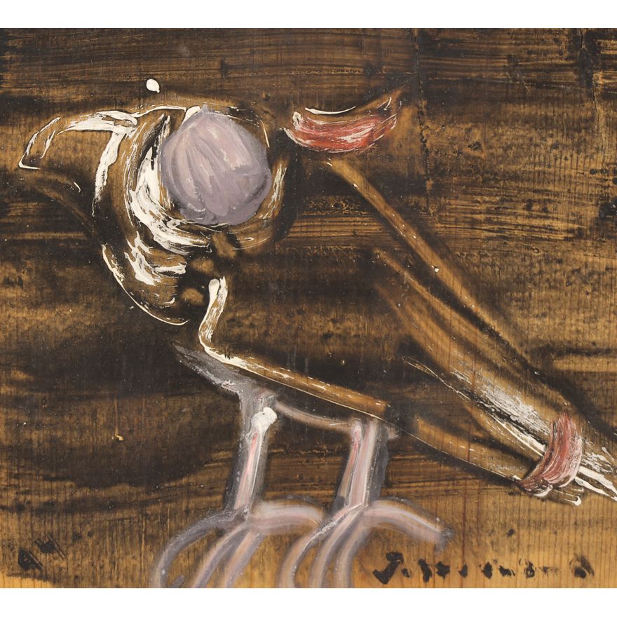 Jay Steensma ''Untitled'' (Spirit Bird) 1998's Oil