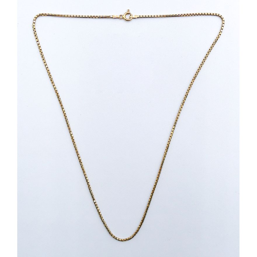 14k Box Link Chain Necklace 17'' - 8.4 Grams