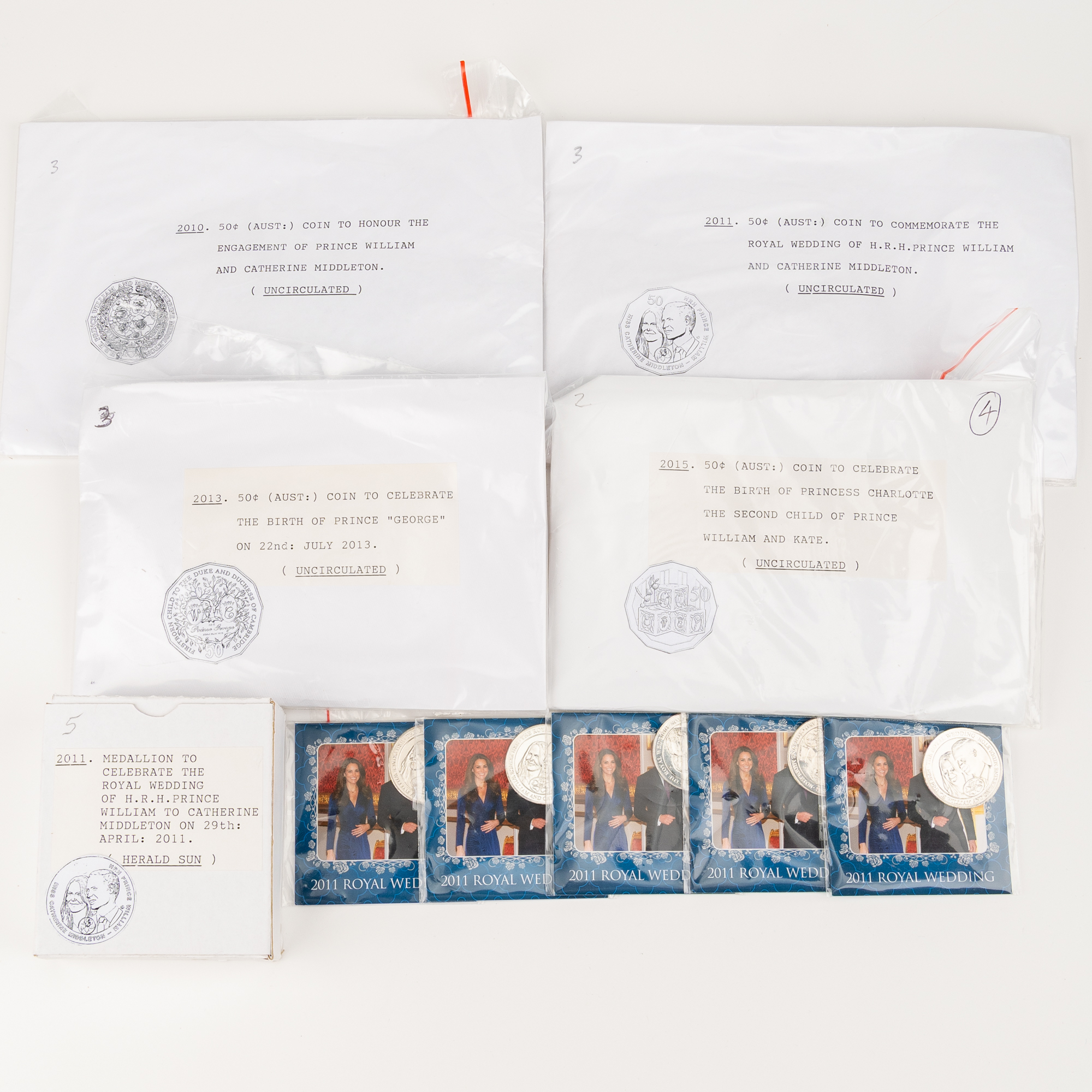 Elizabeth II, RAM - Royal Issues, Fifty Cents, 2010 - 2015, UNC