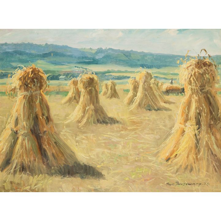 Joseph Andreas Pausewag | Snopki na polu, 1928 r.