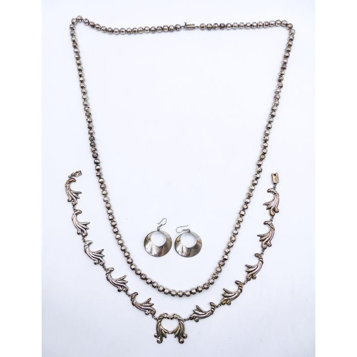 Box Mexican Sterling Necklaces etc. - 169 Grams TW