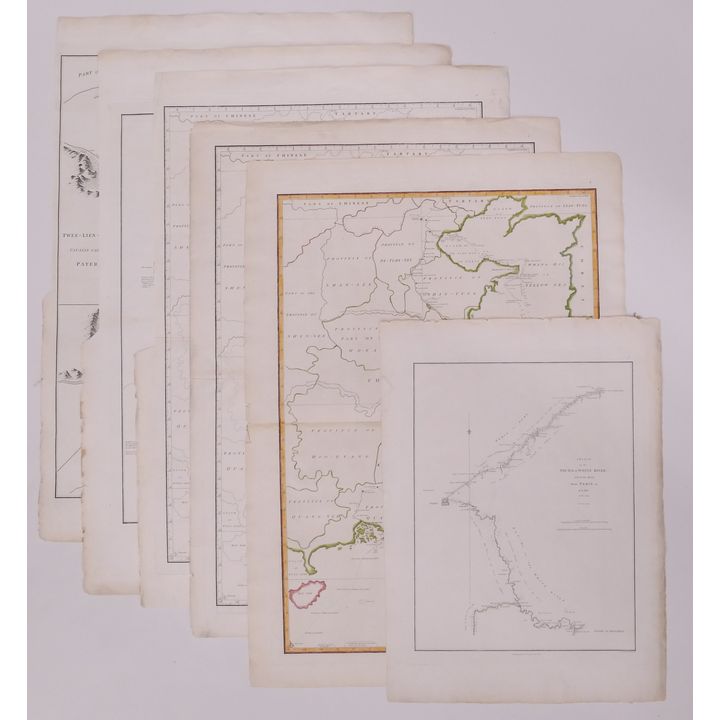 6pc John Barrow China Maps. 1796