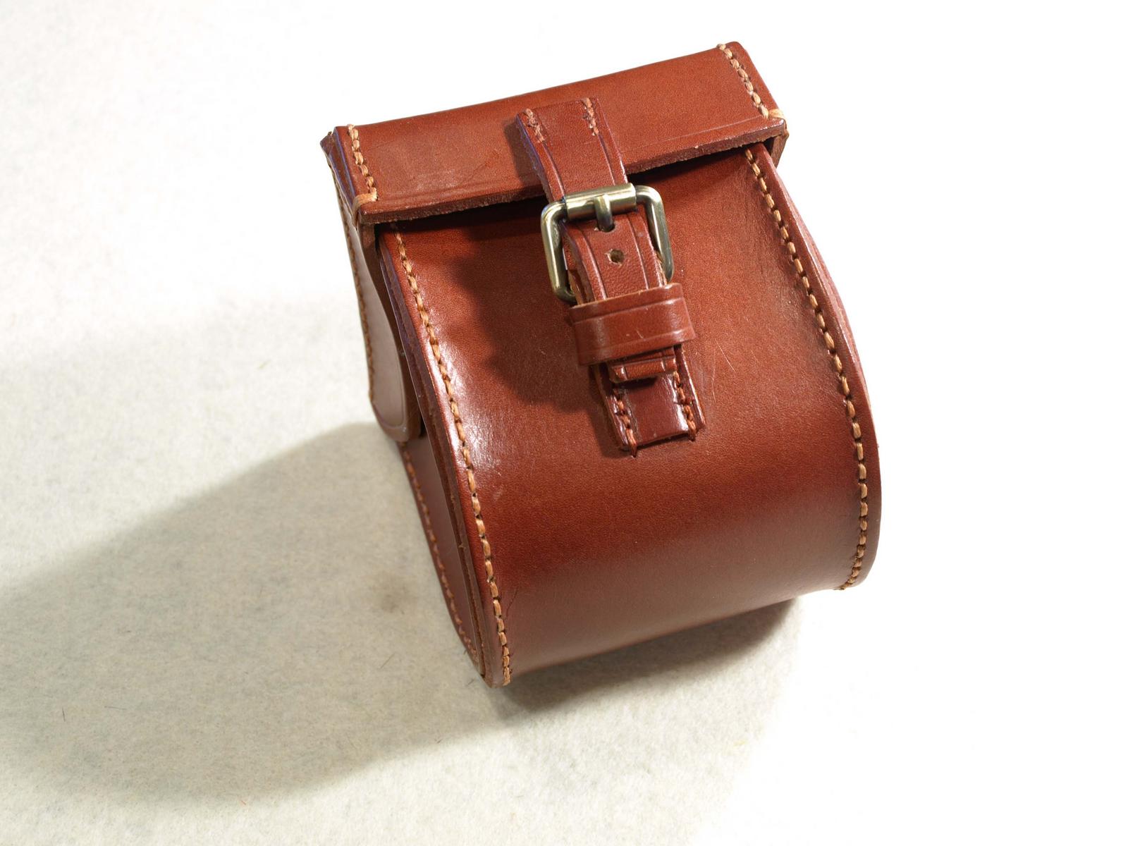 LEATHER FLY REEL CASE BY MAINE-MADE BEST