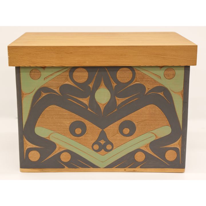 Andy Wilbur Peterson ''Blue Jay Bear Storage Box''