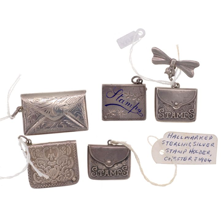 Great Britain, Silver Stamp Cases, 1900 - 1940, VGC