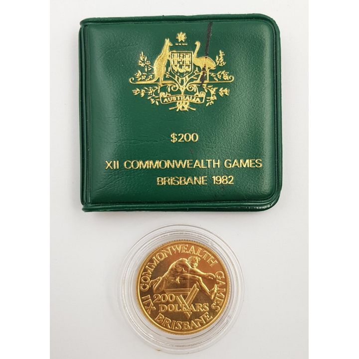 Gold Brisbane Comm. Games $200 Coin