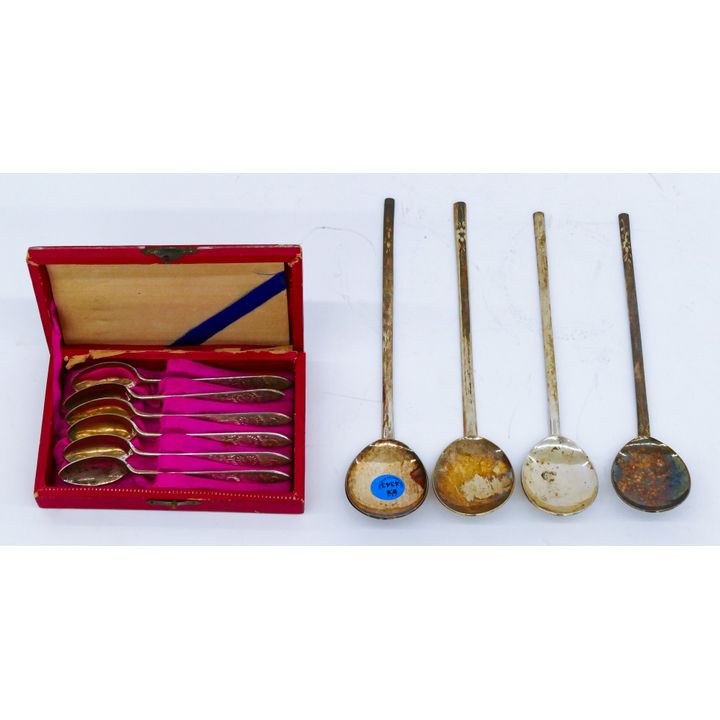 2 Sets Korean Sterling Spoons 251 Grams TW