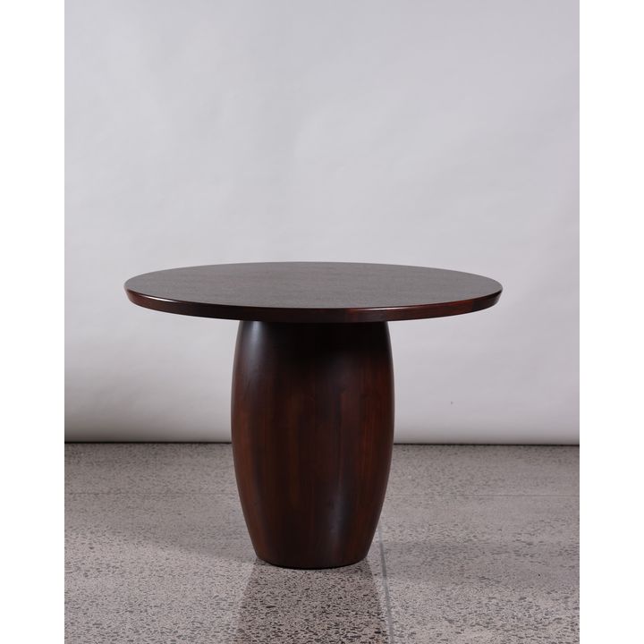 Contemporary circular wooden table