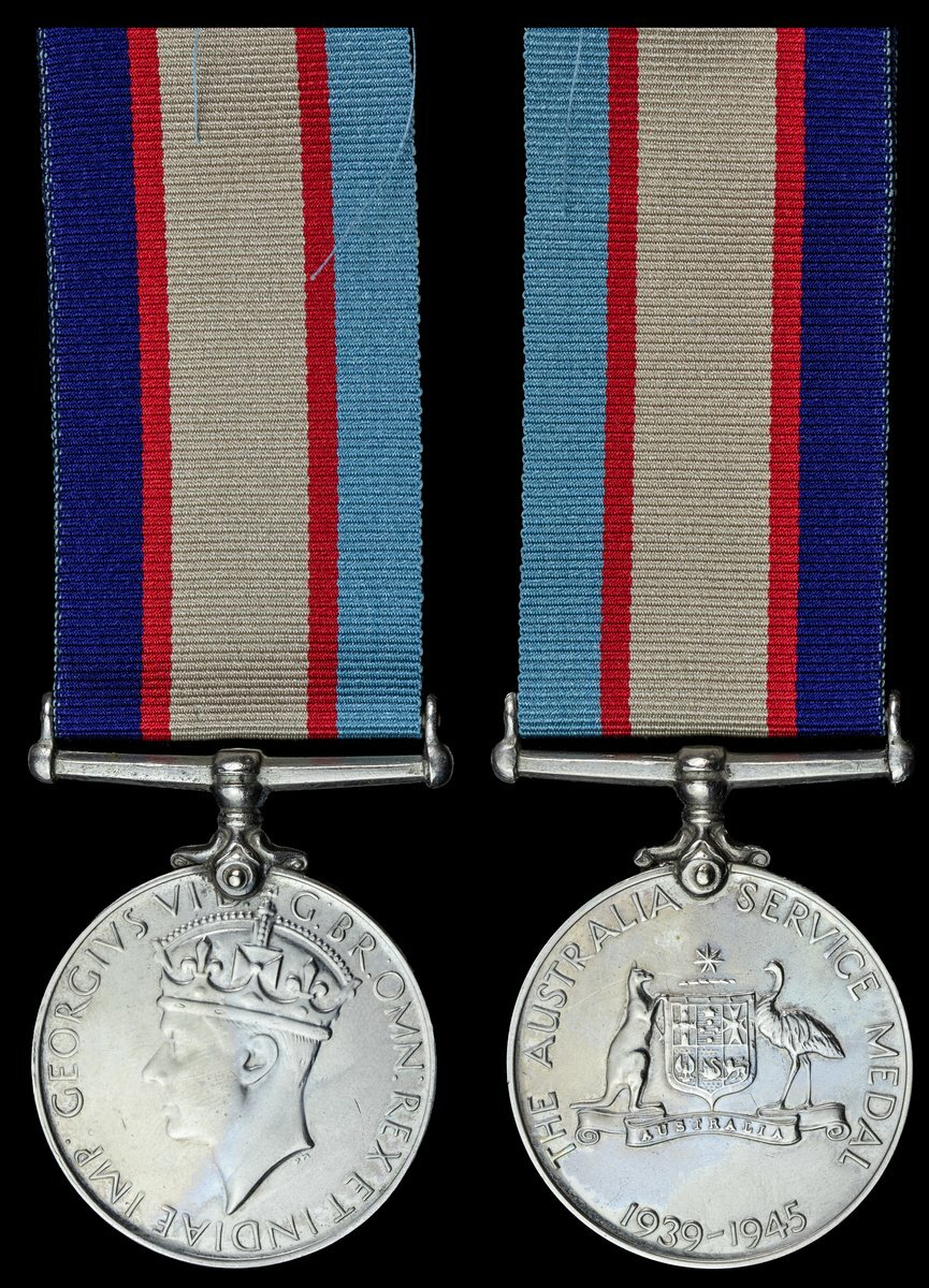 An M.M. winner's Australian Service Medal awarded to Company Sergeant ...