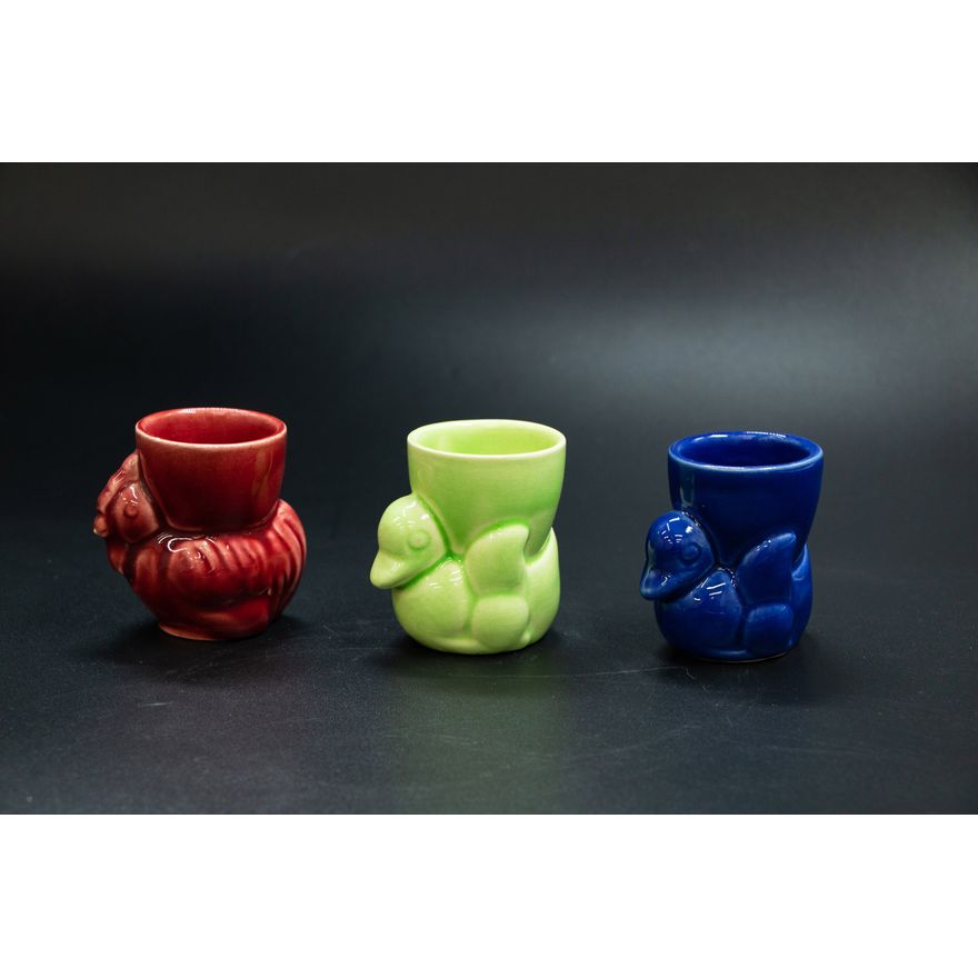 Crown Lynn Potteries - Three egg cups