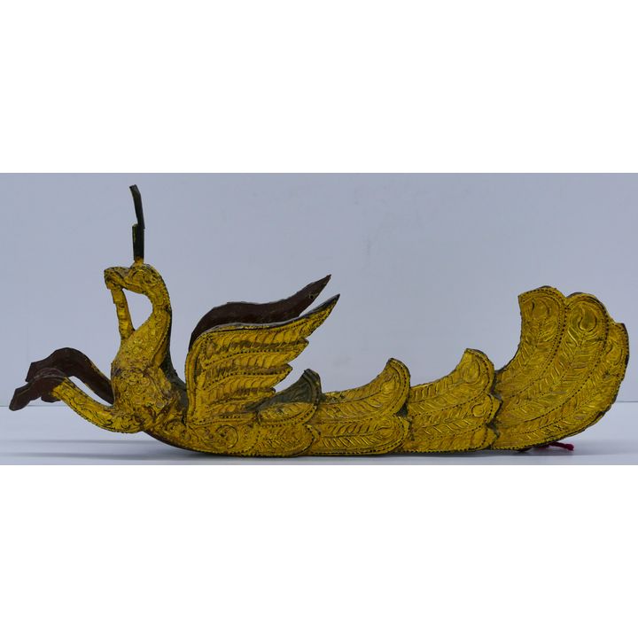 Old Thai Gilt Carved Temple Bird Figure 19''