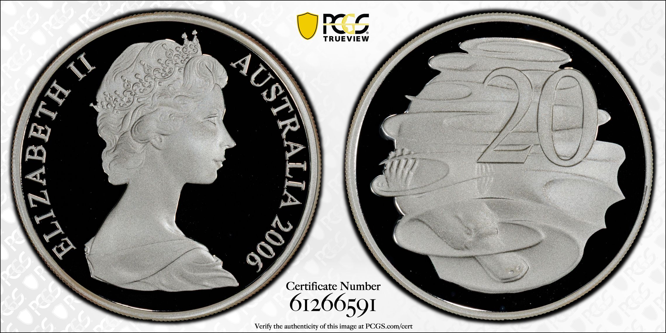Young Bust Silver, Twenty Cent, 2006, PCGS PR69DCAM