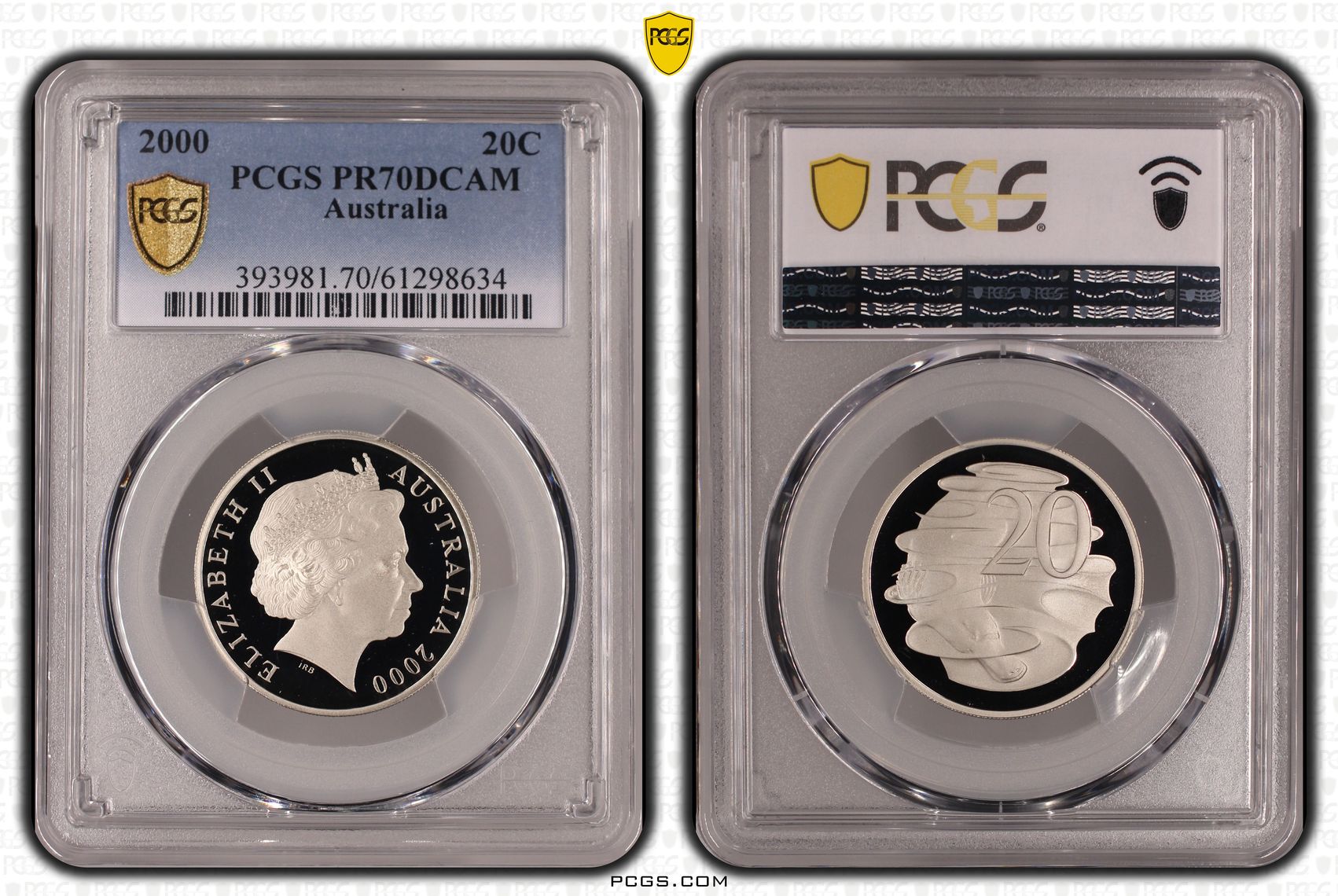 Twenty Cent, 2000, PR70DCAM